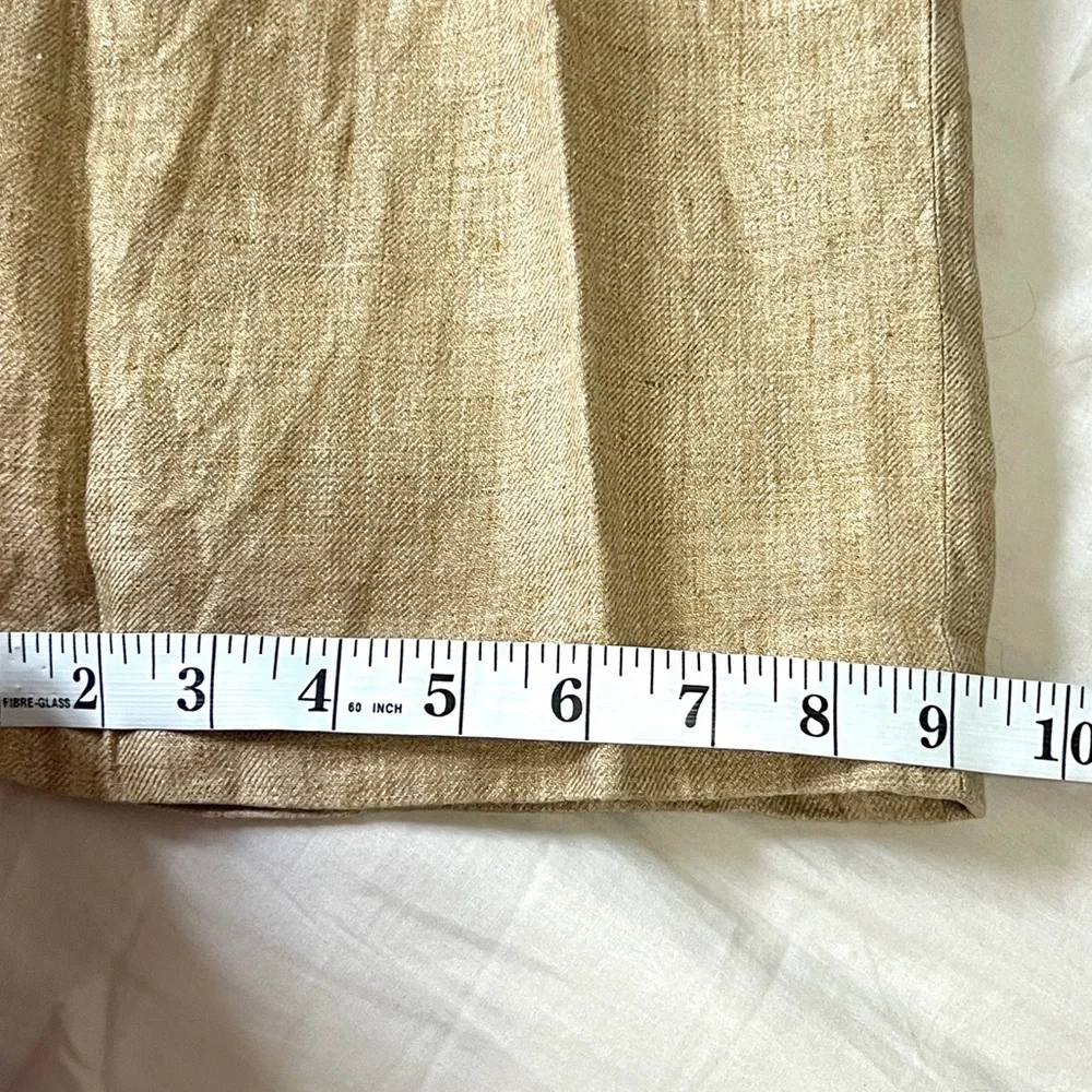 Giorgio’s Palm Beach 100% Linen Lined MidRise Trousers Beige Resort Luxury 29x30 - Picture 8 of 8